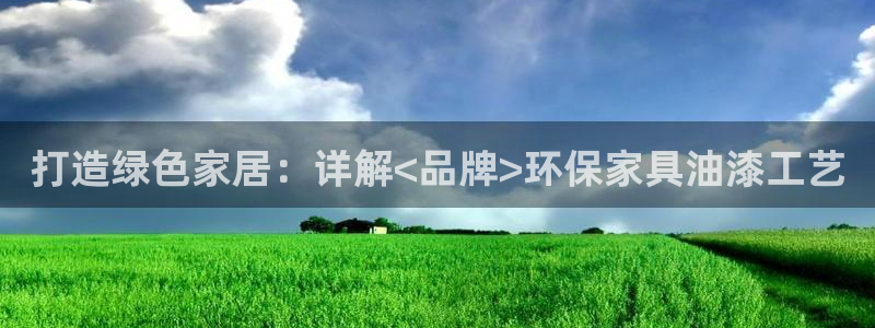杏耀平台代理注册多少钱一年：打造绿色家居：详解<品牌>环保家
