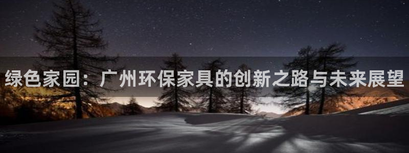 杏耀平台首页：绿色家园：广州环保家具的创新之路与未来展望